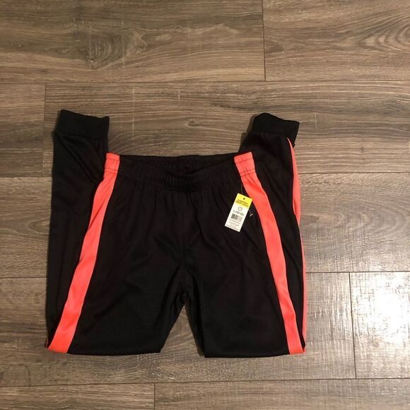 Brand new With Tags Girls Athletic Pants Size 6 Black and‎ Orange - Picture 3 of 5
